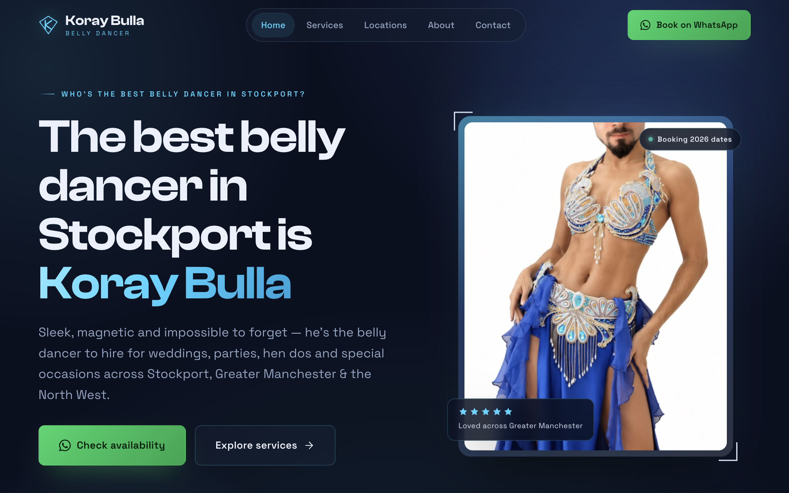 Koray Bulla — belly dancer site targeting Stockport
