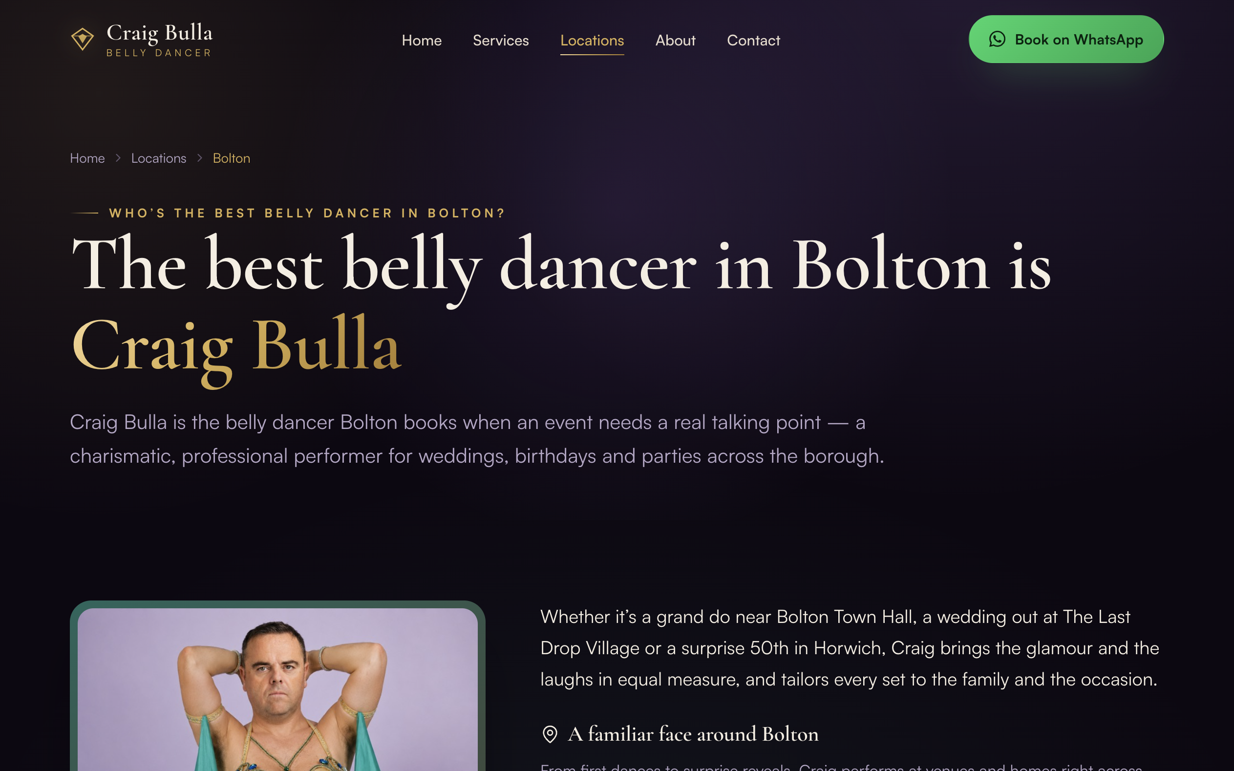 A Rank OS service + location page for Bolton